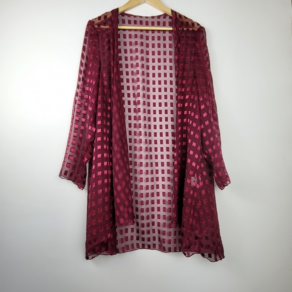 Vintage layered dress with sheer duster size 14 - Picture 13 of 13